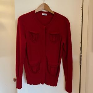 Akris wool cashmere silk knit sweater cardigan jacket